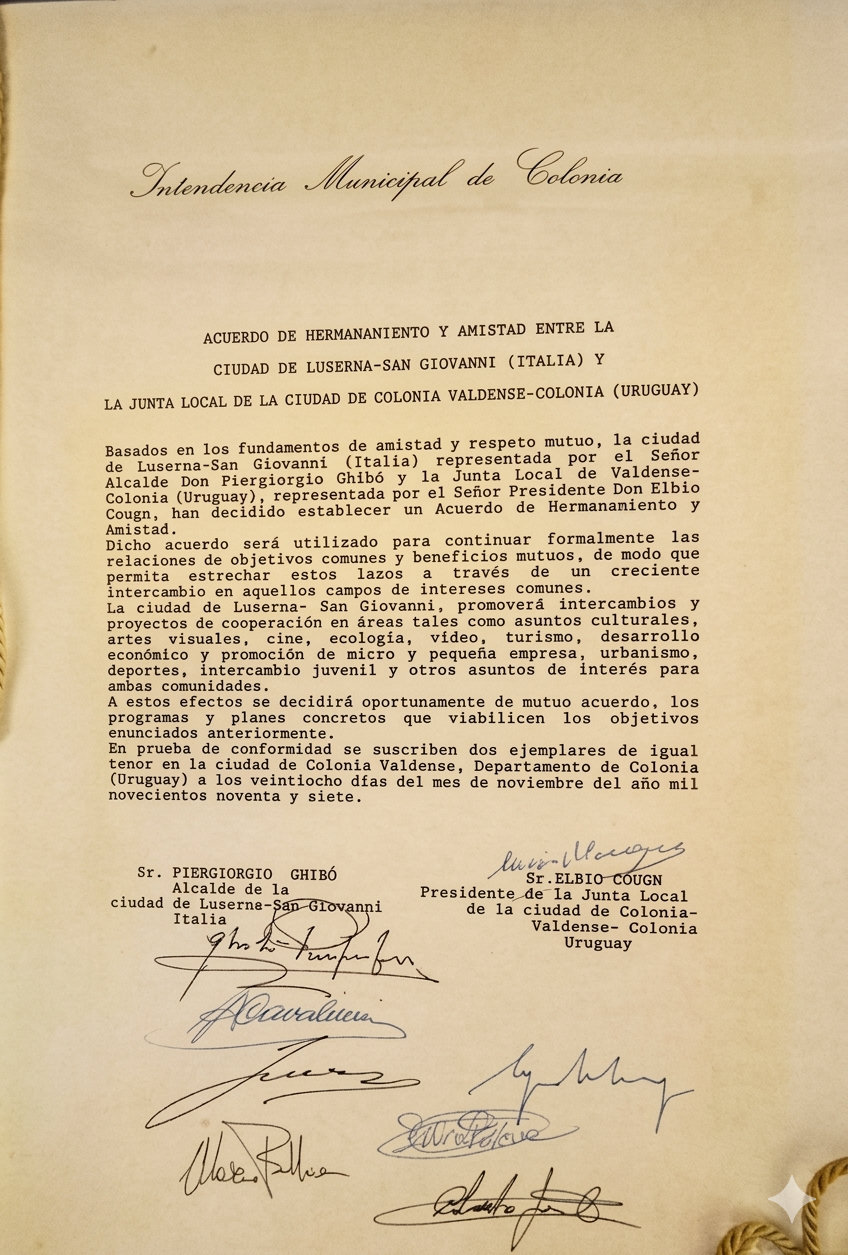 Acuerdo de Hermanamiento firmado en 1997